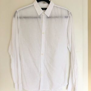 White Theory Linen blend Button down shirt